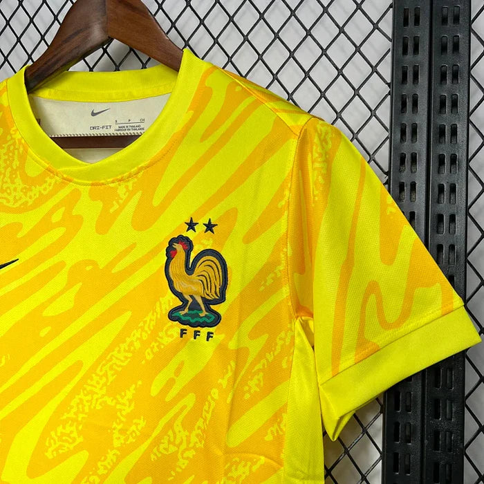 Maillot Gardien France Jaune 2024-2025 YamaKits Foot