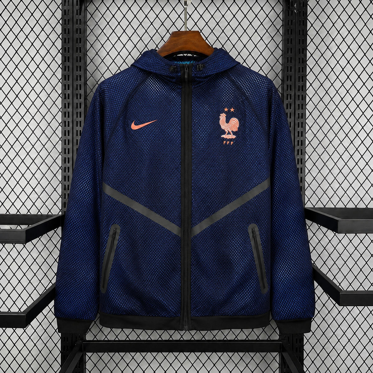 Veste à Capuche Bleu Marine - France YAMAKITS
