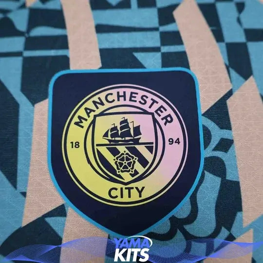 Maillot Manchester City Blue Retro Style Special Edition Shirt 24-25 Maison To Sport