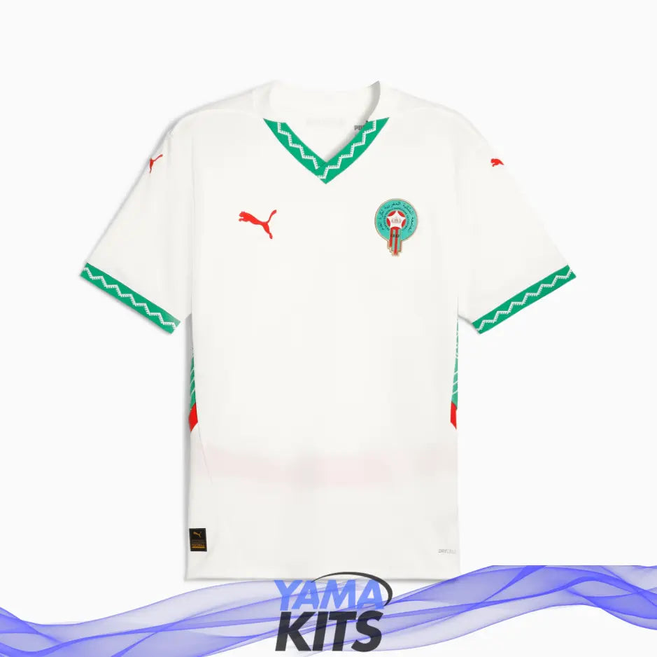 Maillot Maroc extérieur "Blanc" 2025/2026 YamaKits