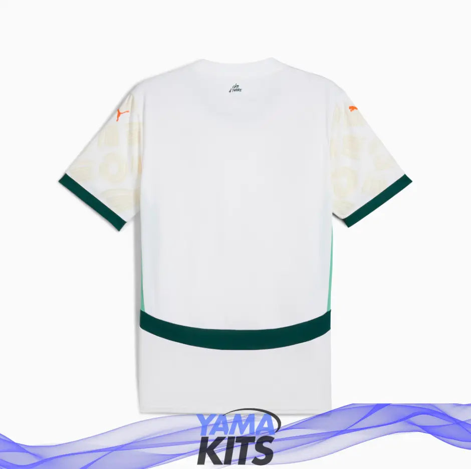 Maillot Cote d'Ivoire extérieur "Blanc" 2025 YamaKits