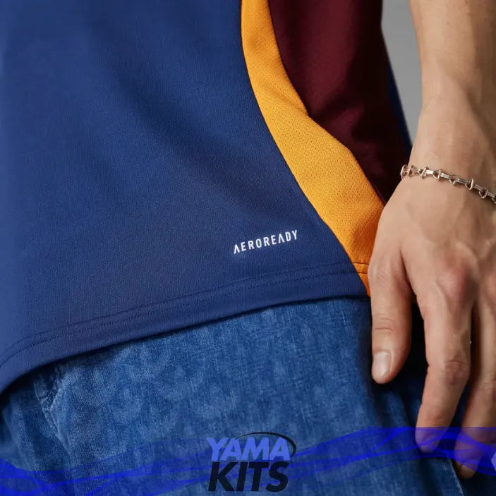 Maillot As Roma third "Bleu, Maron" 2024/2025 YamaKits