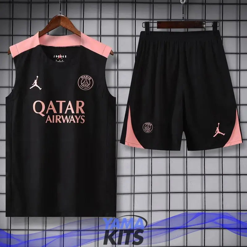 Ensemble débardeur Paris SG "noir rose" 2025/2026 YamaKits débardeur