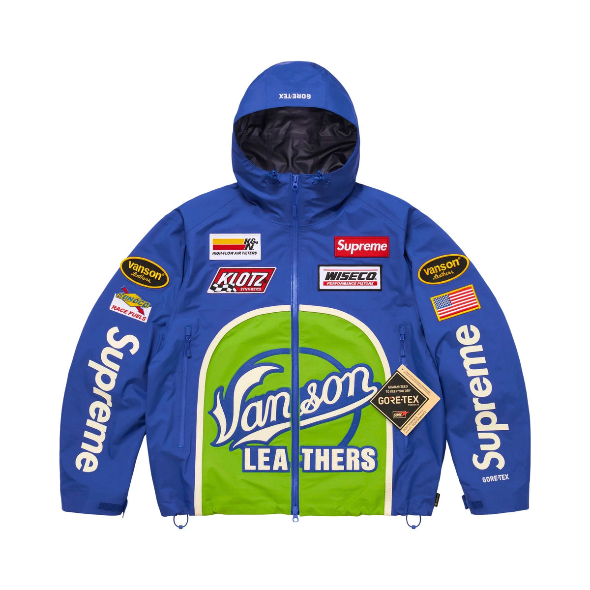Veste Supreme GORE-TEX Bleu - Imperméable à Capuche