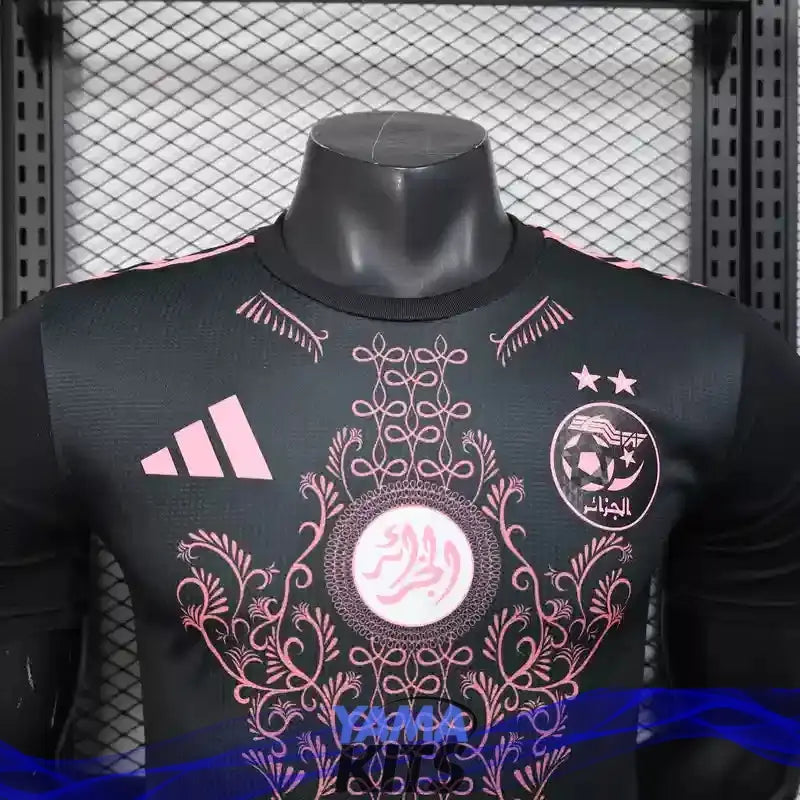 MAILLOT ALGERIE CONCEPT "Noir, Rose" 2025/2026 Version Player YamaKits Foot