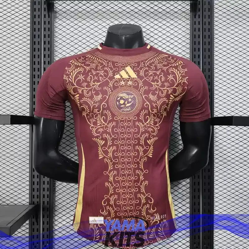 MAILLOT ALGERIE CONCEPT "Rouge, Or" 2025/2026 Version Player YamaKits Foot
