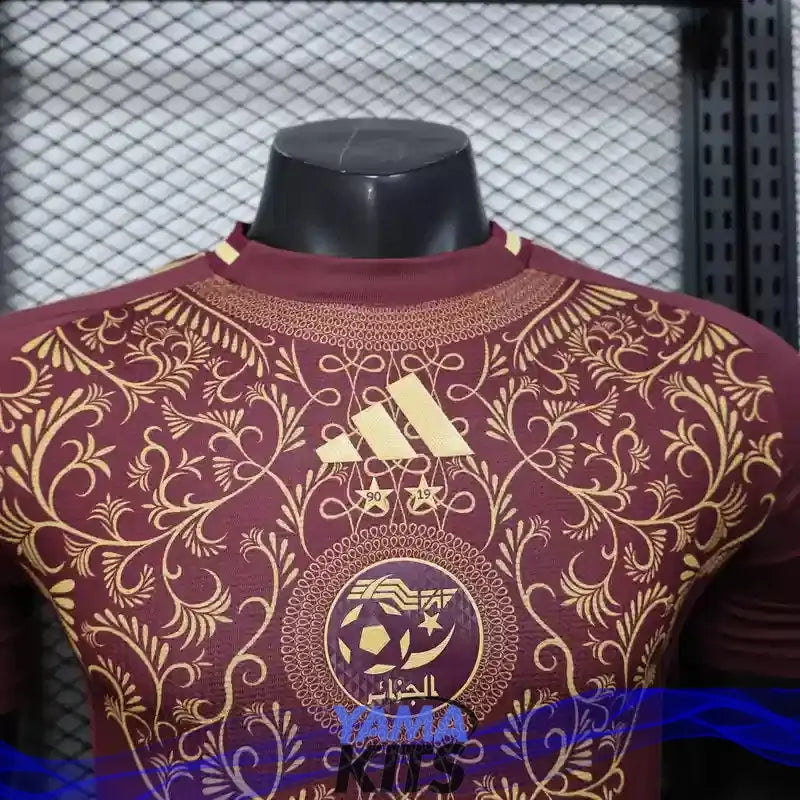 MAILLOT ALGERIE CONCEPT "Rouge, Or" 2025/2026 Version Player YamaKits Foot