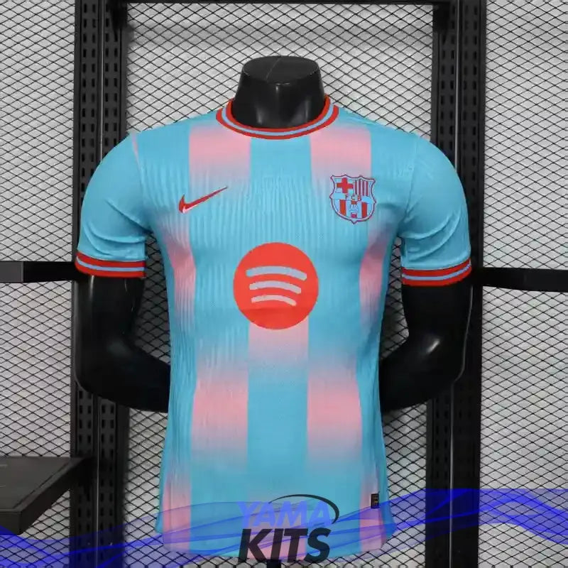 MAILLOT BARCELONE CONCEPT " Bleu, rose" 2025/2026 Version Player YamaKits Foot