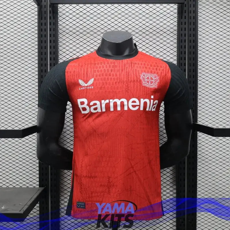 MAILLOT BAYER LEVERKUSEN DOMICILE 2024/2025 Version Player YamaKits Foot