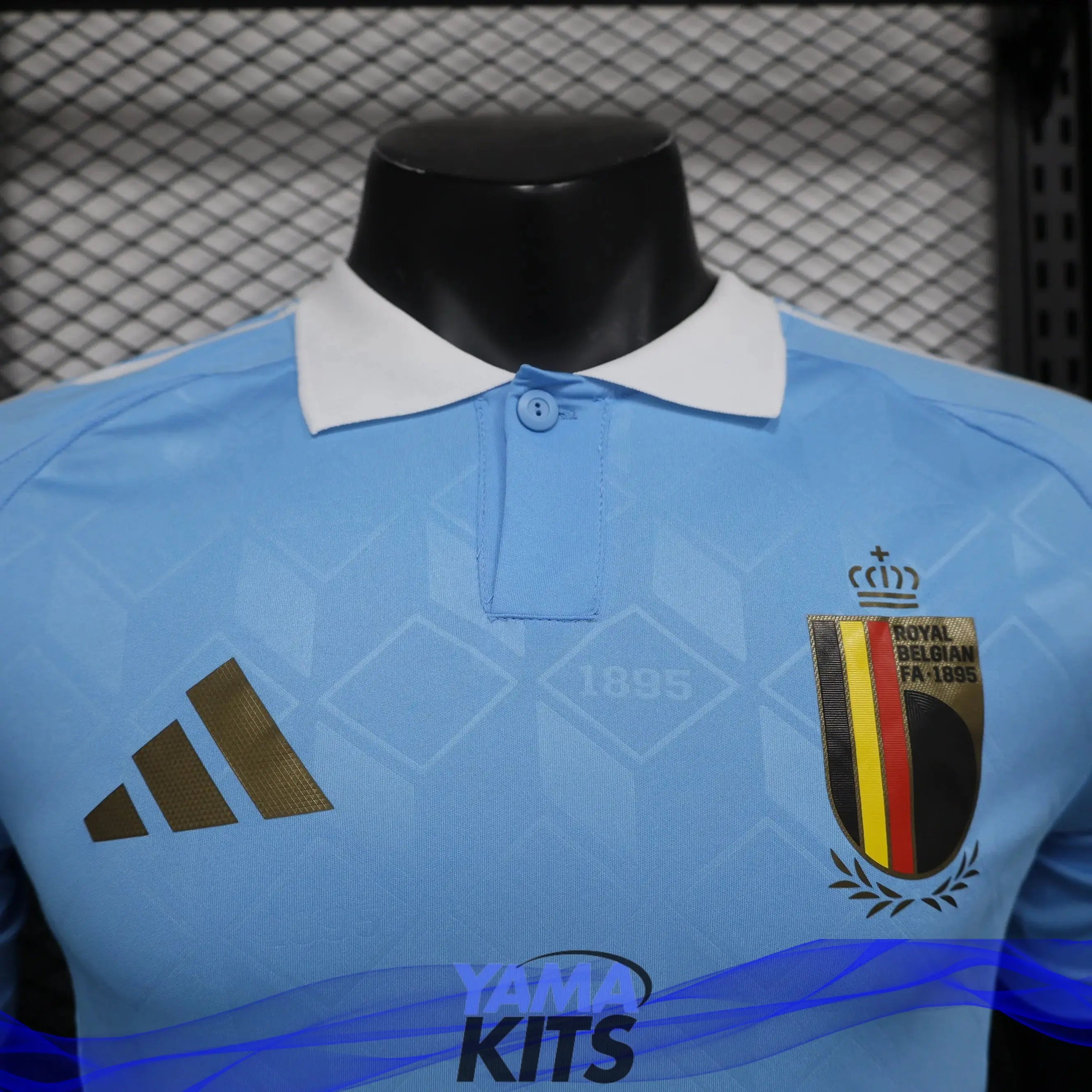 MAILLOT BELGIQUE EXTERIEUR "Bleu" 2024/2025 Version Player YamaKits Foot