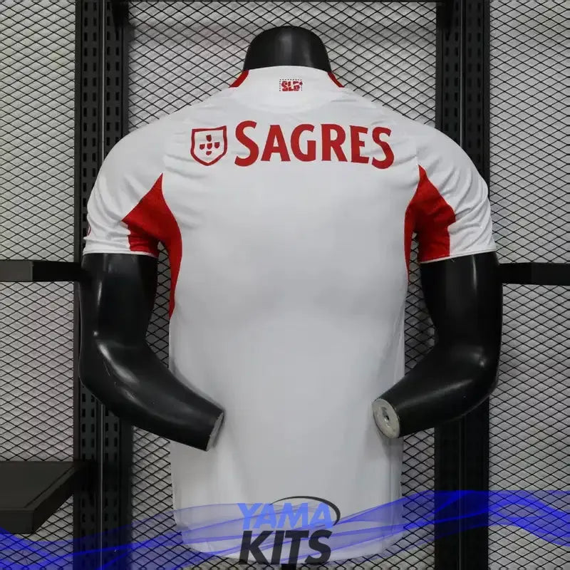 MAILLOT BENFICA EXTÉRIEUR DEUXIÈME "Blanc, rouge" 2025/2026 Version Player YamaKits Foot