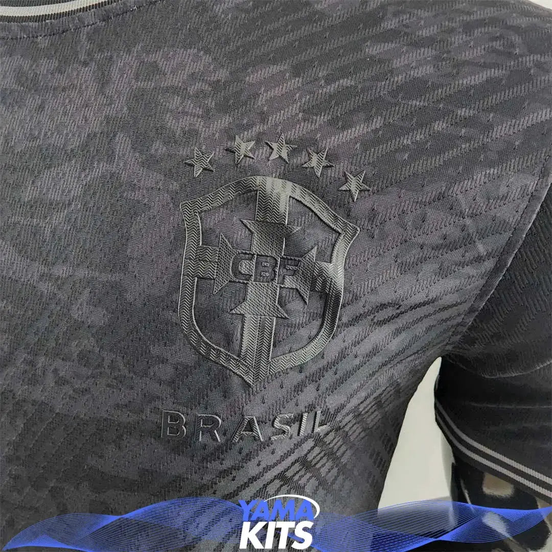 MAILLOT BRÉSIL BLACK 2022/2023 YamaKits Foot