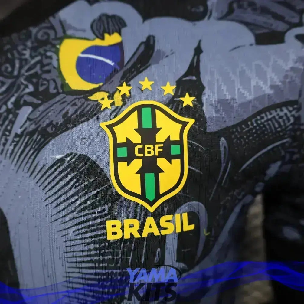 MAILLOT BRÉSIL CONCEPT GRIS « CHRIST RÉDEMPTEUR » 2024/2025 Version Player YamaKits Foot