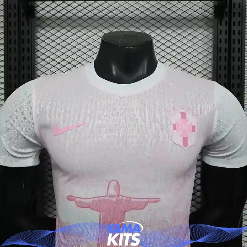 MAILLOT BRÉSIL CONCEPT « Rose » 2025/2026 Version Player YamaKits Foot