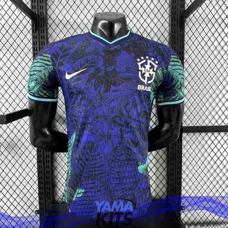 MAILLOT BRÉSIL CONCEPT "Bleu, vert" 2025/2026 Version Player YamaKits Foot