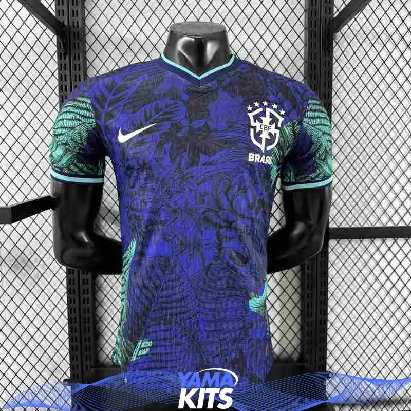 MAILLOT BRÉSIL CONCEPT "Bleu, vert" 2025/2026 Version Player YamaKits Foot