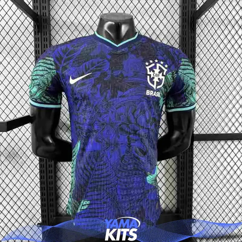 MAILLOT BRÉSIL CONCEPT "Bleu, vert" 2025/2026 Version Player YamaKits Foot