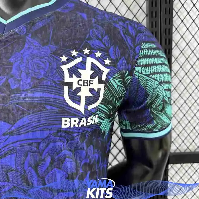 MAILLOT BRÉSIL CONCEPT "Bleu, vert" 2025/2026 Version Player YamaKits Foot