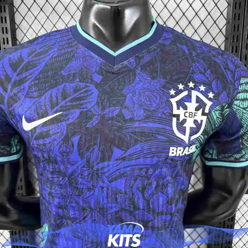 MAILLOT BRÉSIL CONCEPT "Bleu, vert" 2025/2026 Version Player YamaKits Foot