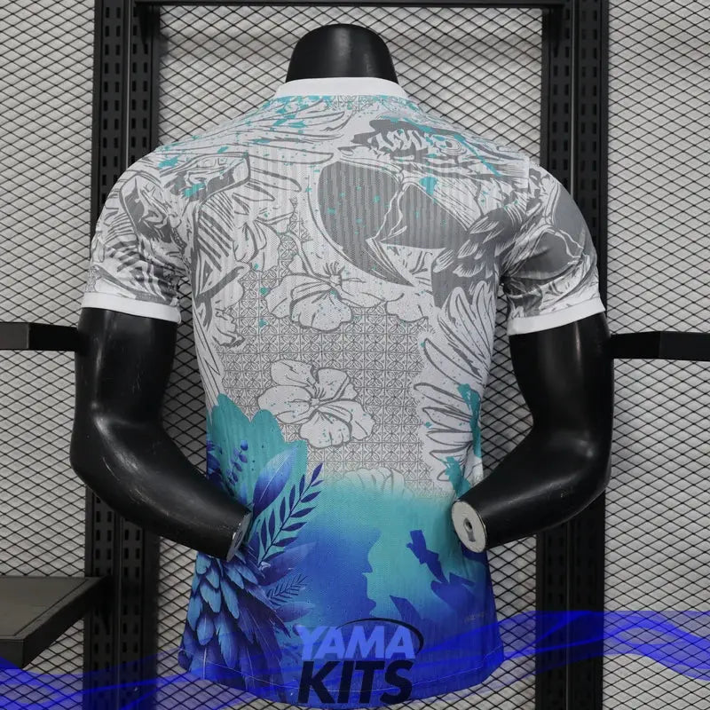 MAILLOT BRÉSIL CONCEPT "Perroquet" BLEU 2025/2026 Version Player YamaKits Foot