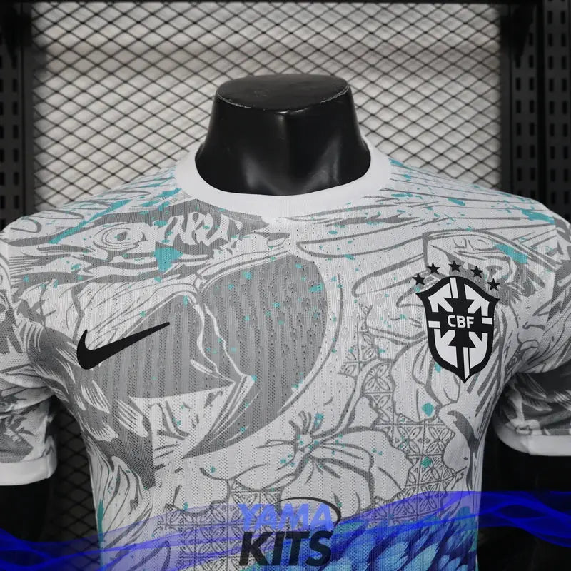 MAILLOT BRÉSIL CONCEPT "Perroquet" BLEU 2025/2026 Version Player YamaKits Foot
