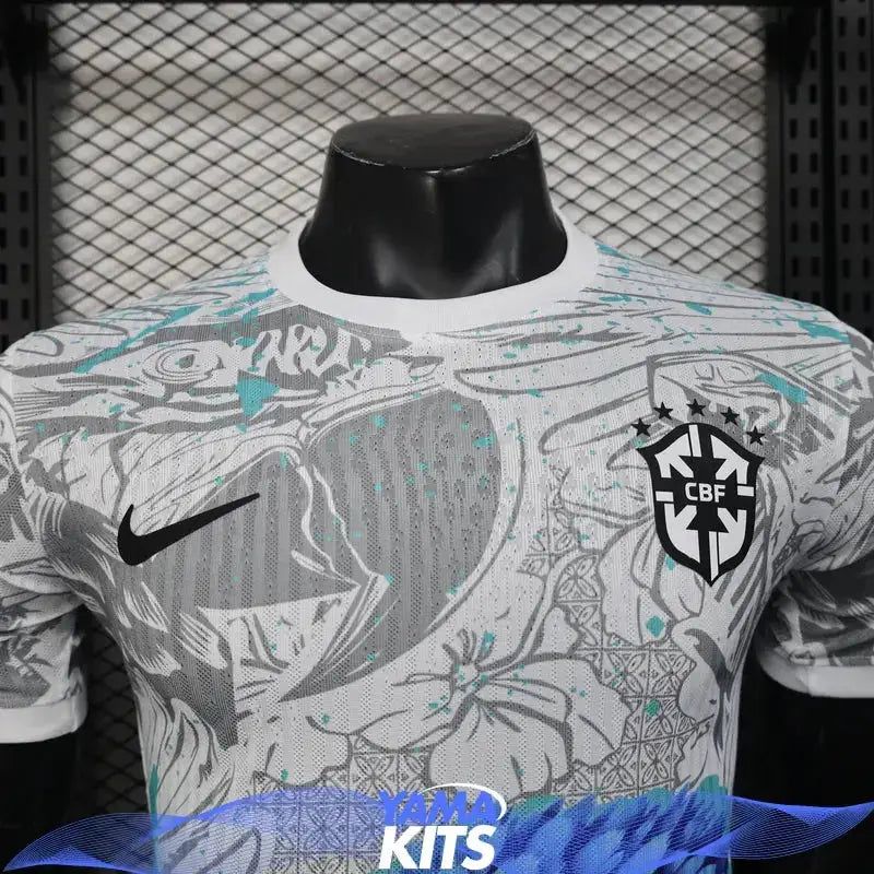 MAILLOT BRÉSIL CONCEPT "Perroquet" BLEU 2025/2026 Version Player YamaKits Foot