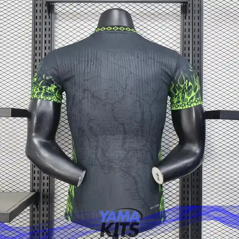 MAILLOT BRESIL CONCEPT "vert, flammes" 2025/2026 Version Player YamaKits Foot