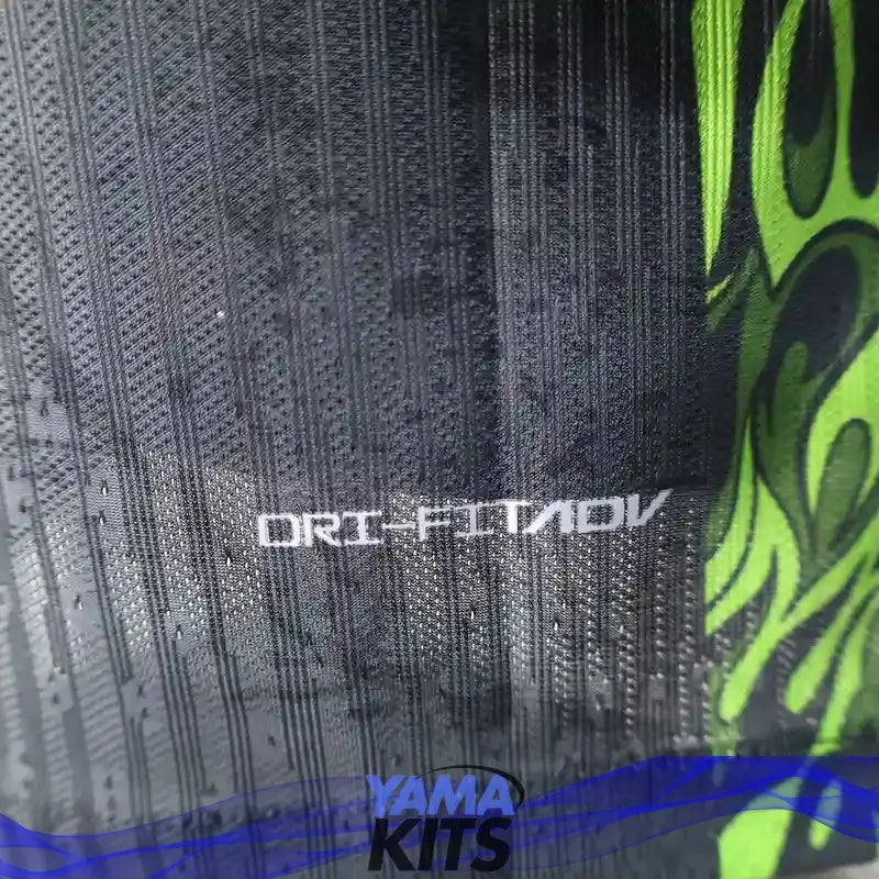 MAILLOT BRESIL CONCEPT "vert, flammes" 2025/2026 Version Player YamaKits Foot