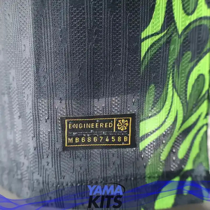 MAILLOT BRESIL CONCEPT "vert, flammes" 2025/2026 Version Player YamaKits Foot