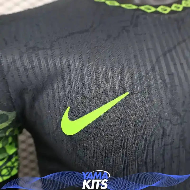 MAILLOT BRESIL CONCEPT "vert, flammes" 2025/2026 Version Player YamaKits Foot