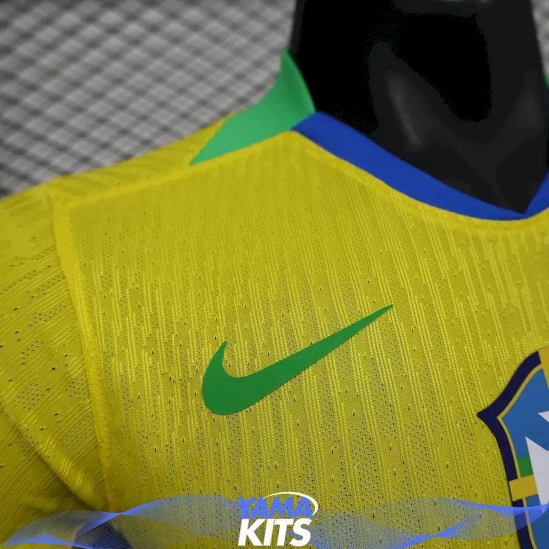 MAILLOT BRÉSIL DOMICILE "Jaune" 2025/2026 Version Player YamaKits Foot