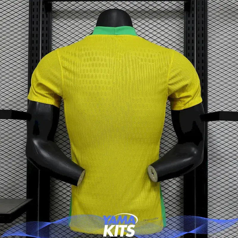 MAILLOT BRÉSIL DOMICILE "Jaune" 2025/2026 Version Player YamaKits Foot