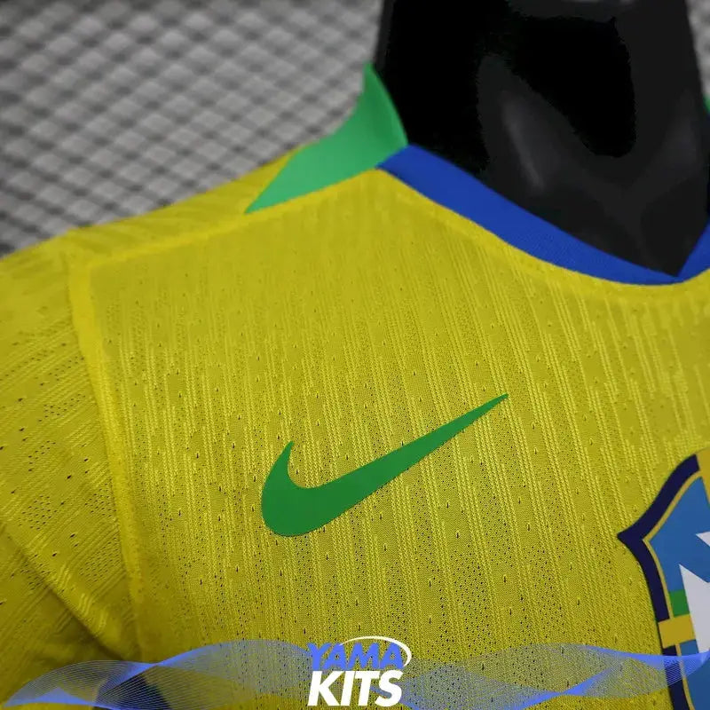 MAILLOT BRÉSIL DOMICILE "Jaune" 2025/2026 Version Player YamaKits Foot