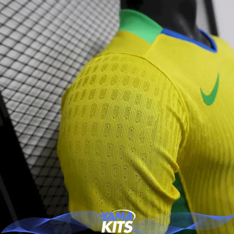 MAILLOT BRÉSIL DOMICILE "Jaune" 2025/2026 Version Player YamaKits Foot