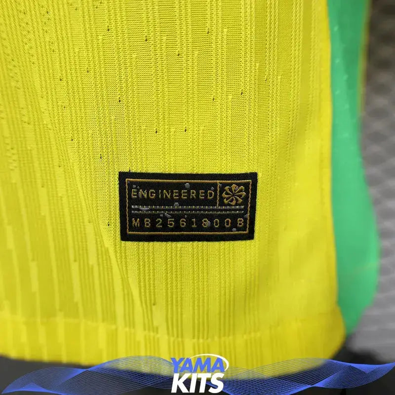 MAILLOT BRÉSIL DOMICILE "Jaune" 2025/2026 Version Player YamaKits Foot