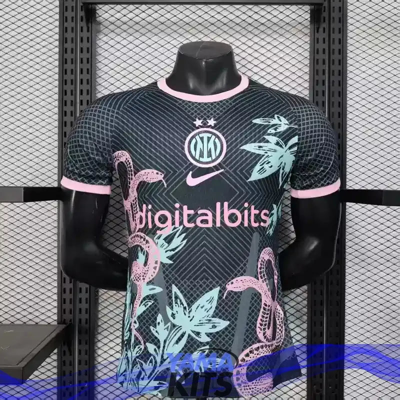 MAILLOT INTER MILAN CONCEPT "Serpent rose" 2024/2025 Version Player YamaKits Foot