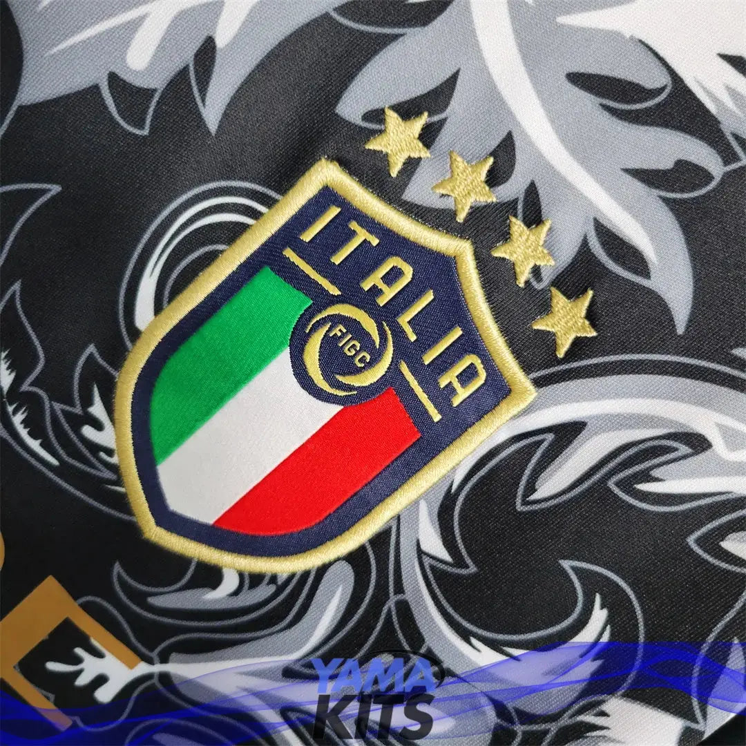 MAILLOT ITALIE CONCEPT EDITION VERSACE NOIR 2023/2024 YamaKits Foot