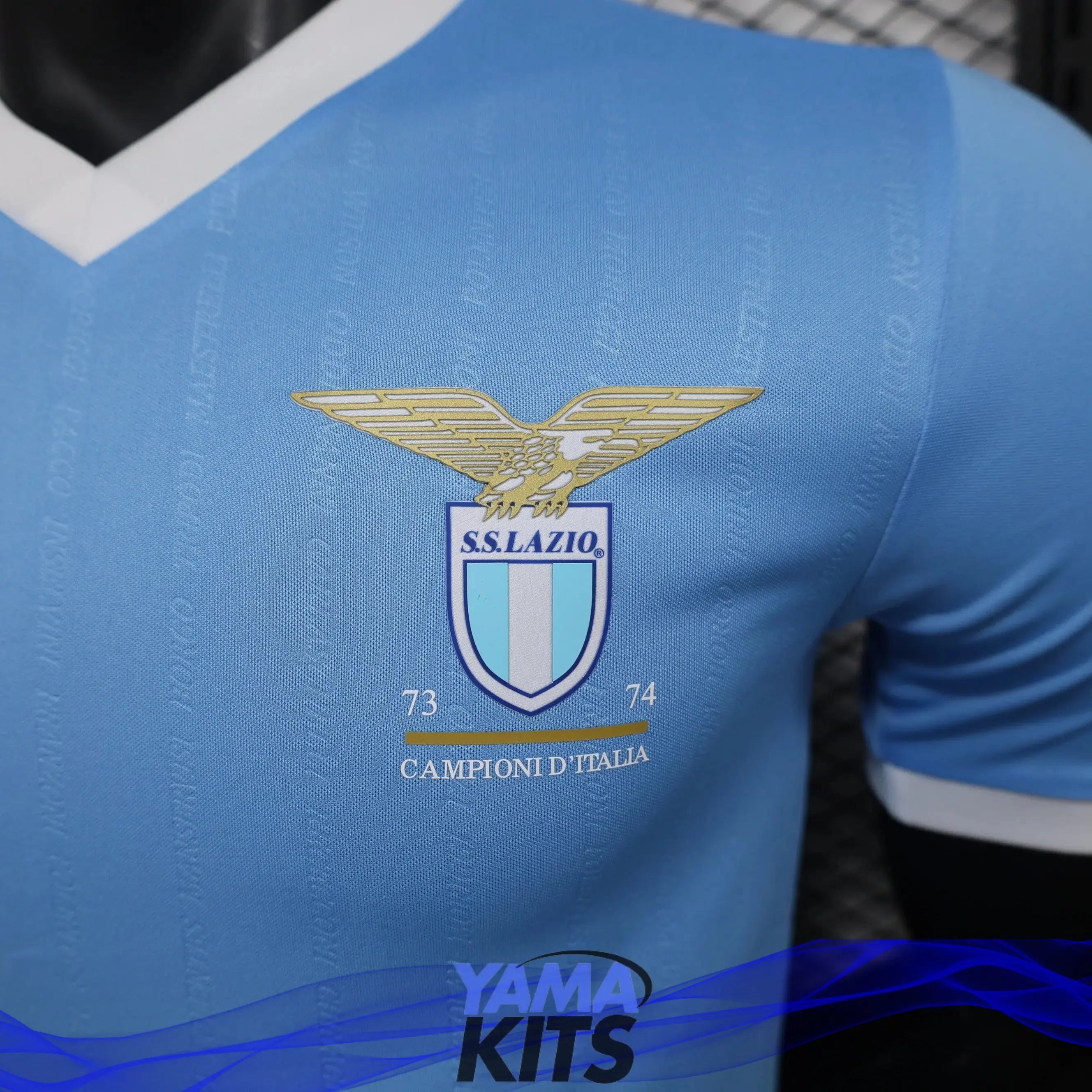 MAILLOT LAZIO DOMICILE "Bleu" 2024/2025 Version Player YamaKits Foot