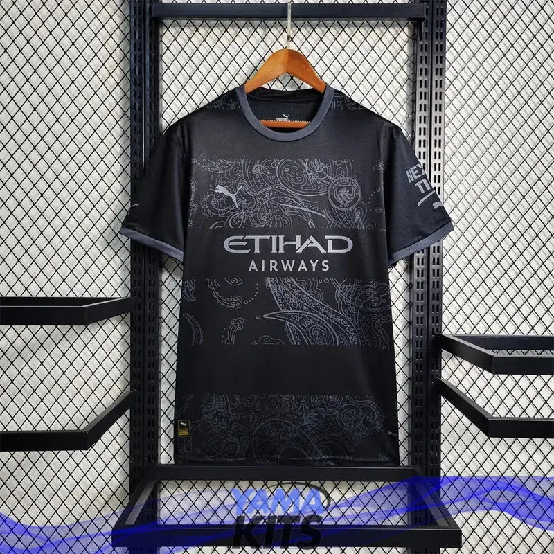 MAILLOT MANCHESTER CITY CONCEPT NOIR 2023/2024 YamaKits Foot