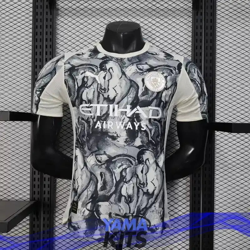 MAILLOT MANCHESTER CITY CONCEPT "Gris" 2025/2026 Version Player