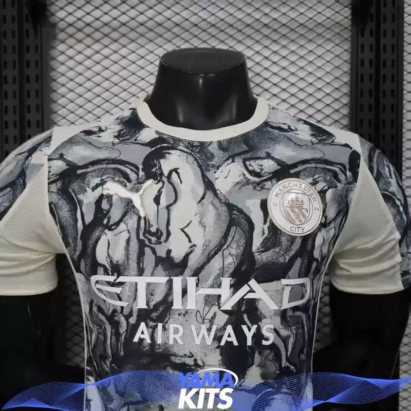 MAILLOT MANCHESTER CITY CONCEPT "Gris" 2025/2026 Version Player YamaKits Foot