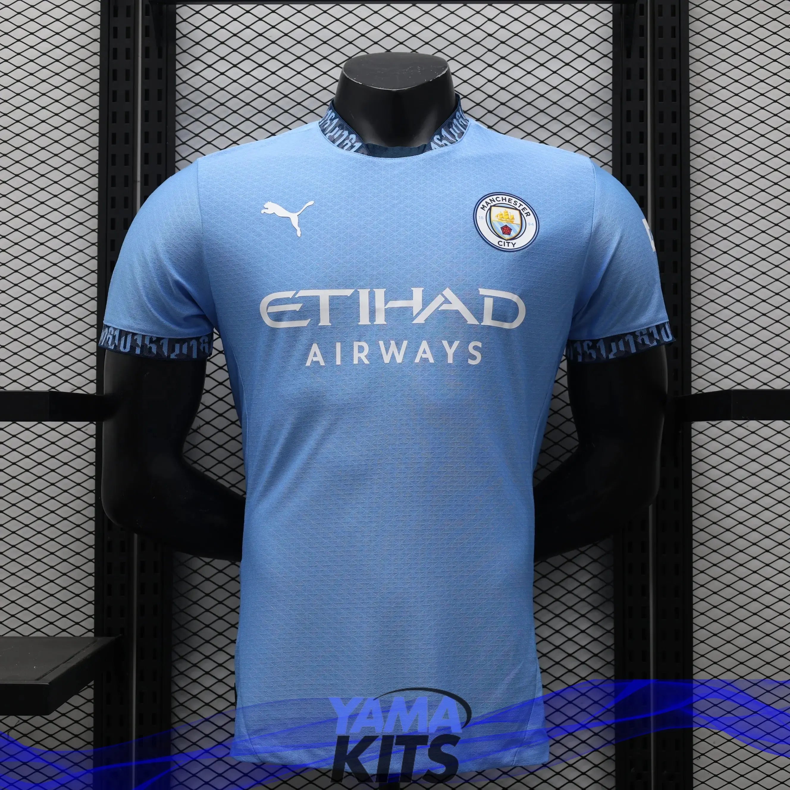 MAILLOT MANCHESTER CITY DOMICILE 2024/2025 Version Player YamaKits Foot