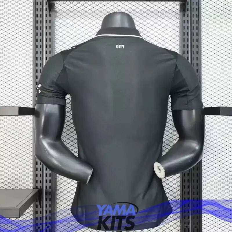 MAILLOT MANCHESTER CITY "noir" 2025/2026 Version Player YamaKits Foot