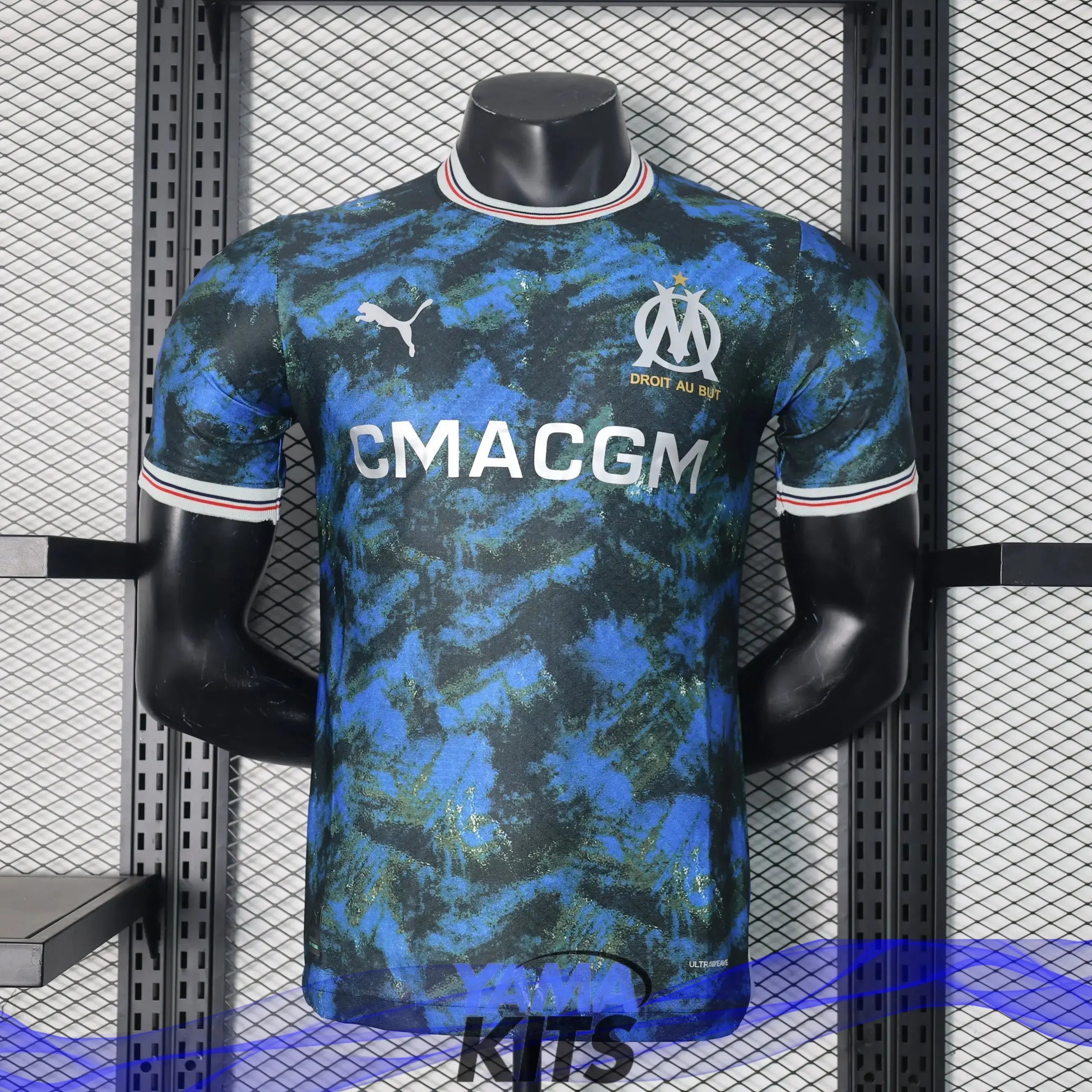 MAILLOT MARSEILLE CONCEPT "Bleu" 2024/2025 Version Player YamaKits Foot