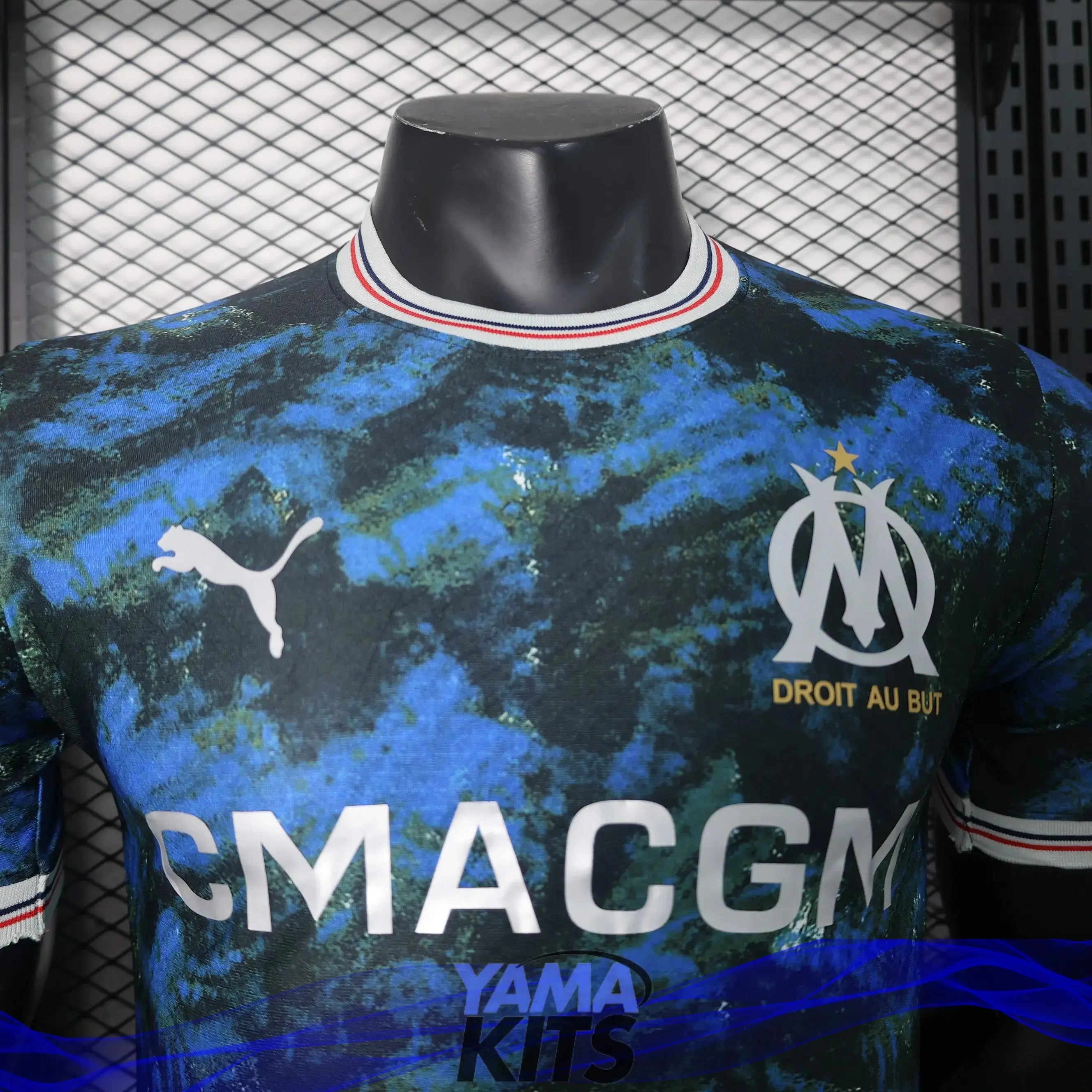 MAILLOT MARSEILLE CONCEPT "Bleu" 2024/2025 Version Player YamaKits Foot