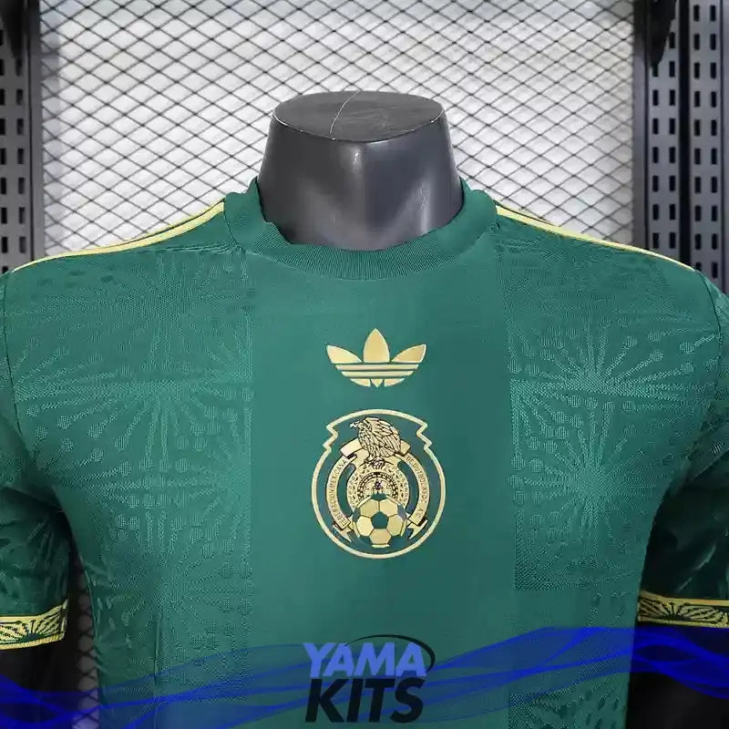 MAILLOT MEXIQUE CONCEPT "Gold, Vert" 2025/2026 Version Player YamaKits Foot