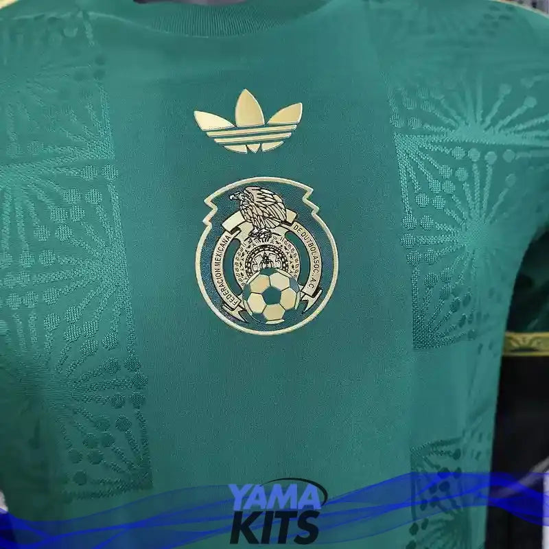 MAILLOT MEXIQUE CONCEPT "Gold, Vert" 2025/2026 Version Player YamaKits Foot