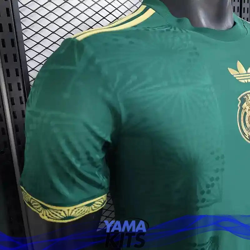 MAILLOT MEXIQUE CONCEPT "Gold, Vert" 2025/2026 Version Player YamaKits Foot