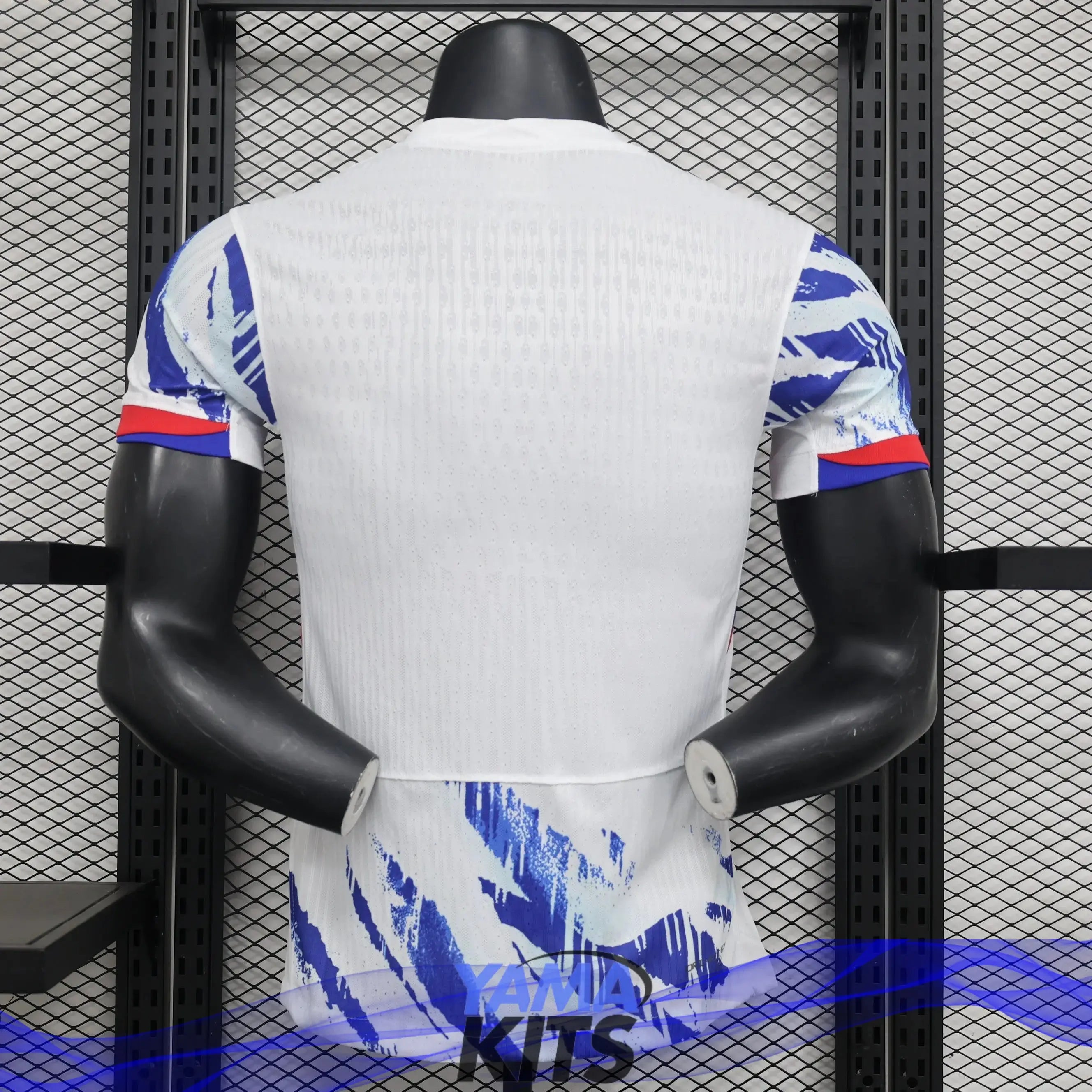 MAILLOT NORVEGE "Blanc, Bleu" EXTERIEUR 2024/2025 Version Player YamaKits Foot