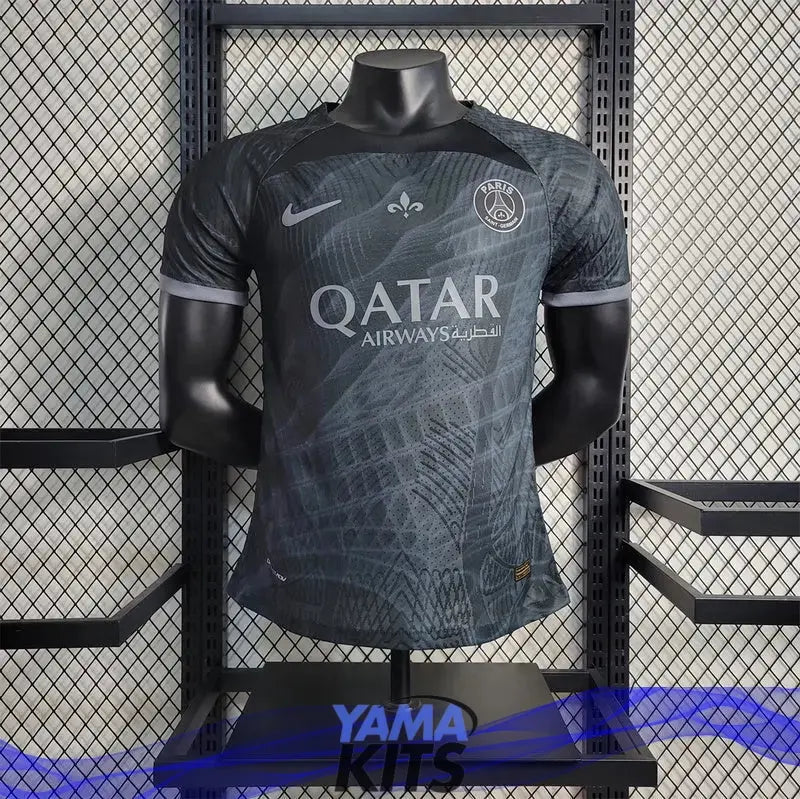 MAILLOT PARIS SG CONCEPT "Black" 2023/2024 Version Player YamaKits Foot